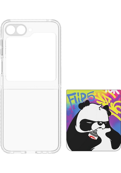 Galaxy Z Flip 5 Flipsuit Kart - Angry Panda By Leo Lunatic