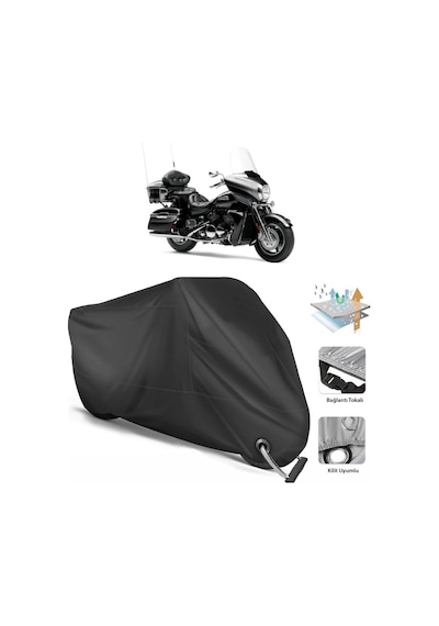 Yamaha Venture Royal Motor Branda (Bağlantı, Kilit Uyumlu)-Siyah (457276594)