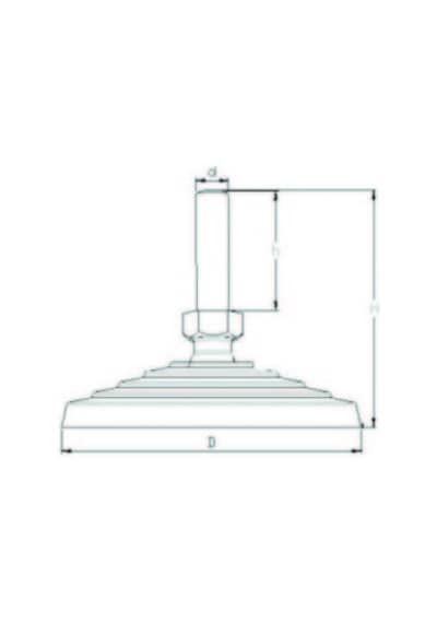 Pma601050 Plastik Mafsallı Plastik Ayak Çap:60 M10X50Mm