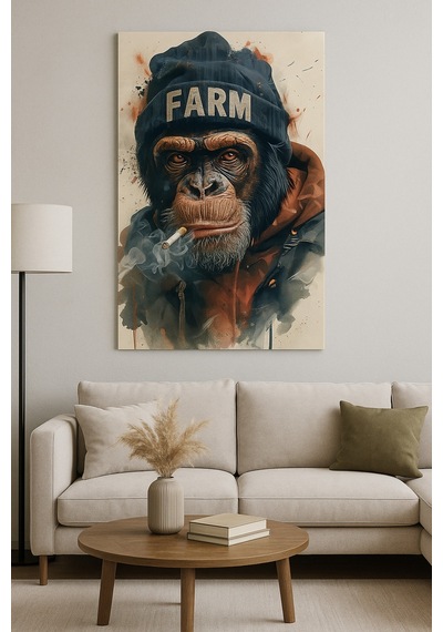 Farm Tarzı Sokak Sanatı Maymun Cam Tablo Asi Ruh Ve Modern Sanatın Buluşması Farm Tarzı Sokak Sanatı Maymun Cam Tablo Asi Ruh Ve Modern Sanatın Buluşması