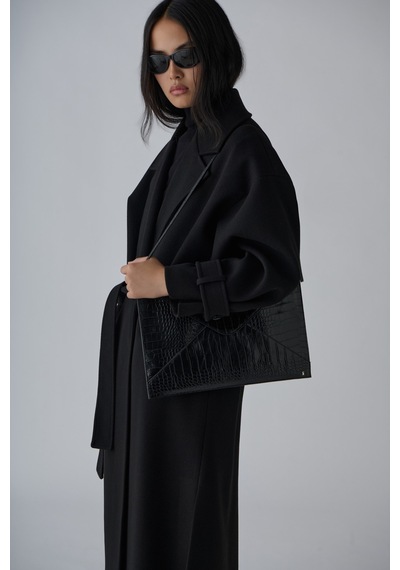 Suud Collection Siyah Loe Croco Çanta