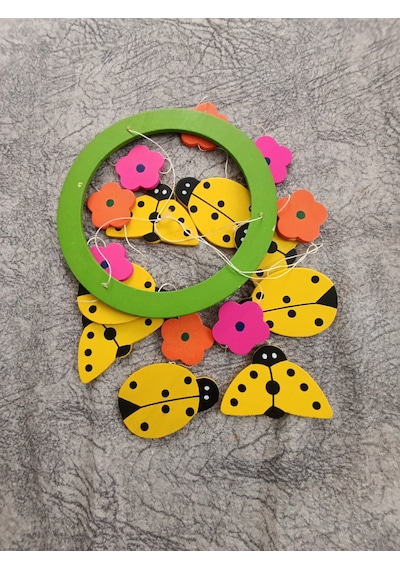 Bebek Beşik Süsü Dönence Organik Dekorasyon Montessori-mdl-2006 Sarı