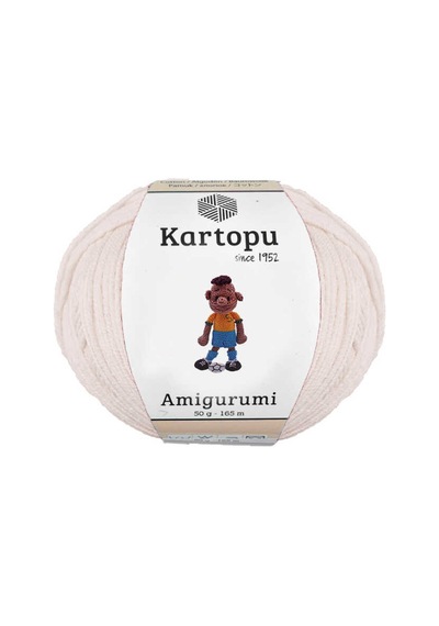 Amigurumi Pamuklu Oyuncak Örgü Ipliği Açık Krem K011 50 Gr