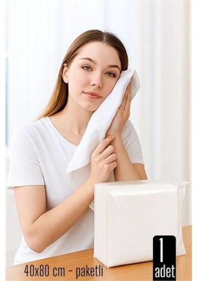 Tek Kullanımlık Havlu - Kuru Havlu - Paketli Ve Çok Amaçlı 40x80 Cm 1 Adet 718430 4 Renk