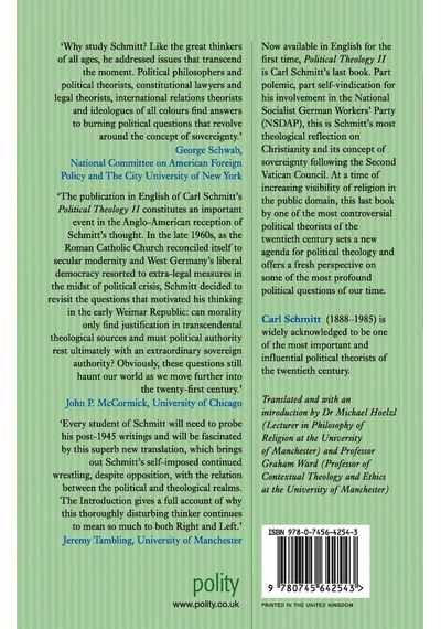 Political Theology Ii: The Myth Of The Closure Of Any Political Theology