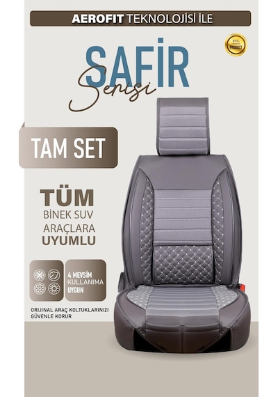Ssangyong Torres Uyumlu Lüx Deri Oto Koltuk Kılıfı Ön Arka Takım Elit Füme