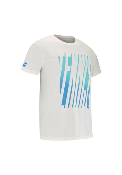Babolat Babolat Exercise Message Tee Men Erkek Bej Tişört Cncr Ekru