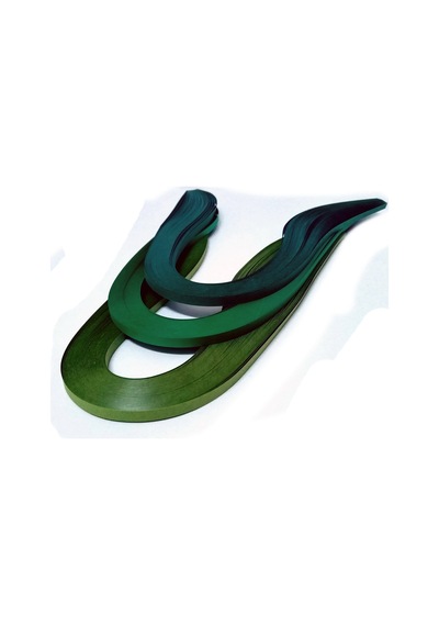 3 Farklı Ton Yeşil Renkli 300 Adetli Quilling Kağıdı