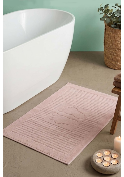 Zivra Pudra %100 Pamuk Ayak Havlusu - 50x70 Cm Pembe