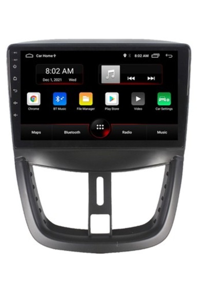 Foxus Peugeot 207 2006 2010 4gb Ram 64gb Hafıza Android Dokunmatik Ekran Oto Teyp - Carplay Wifi Gps Bluetooth Kamera Destekli Oem