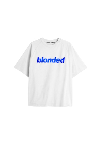 Kalic Studio Unisex Erkek Kadın Blond Frank Ocean Beyaz T-shırt Frankbeyaz2