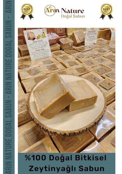 Zeytinyağlı Güzel Kokulu El Yüz Saç Vücut Orijinal Bitkisel %100 Zeytinyağlı Sabun 120g - 4 Adet Karışık