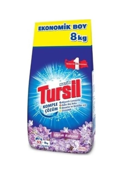 Tursil Matik Leylak Bahçesi Toz Çamaşır Deterjanı 53 Yıkama 8 KG