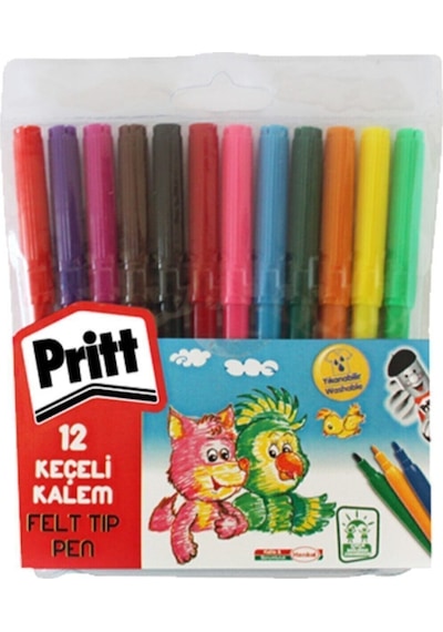 Pritt Keçeli Boya Kalemi 12 Renk 1687976
