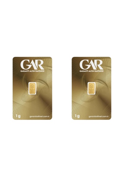 2 Adet 1 Gr 24 Ayar Altın 995 Gar