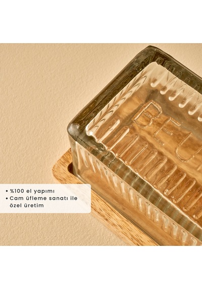 Bella Maison Mist Tereyağlık Naturel Şeffaf 16.5 x 10 x 8 CM