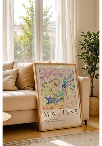 Henri Matisse Zeytin Ağaçları Çerçeveli Tablo - Eklektik Tarz Duvar Dekoru