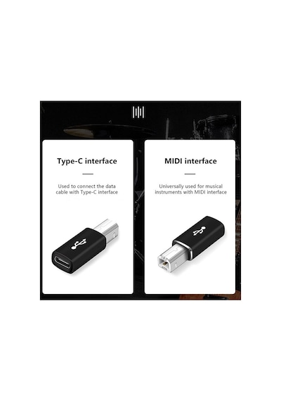 5219 Type C To Usb B Midi Klavye Yazıcı Printer Çevirici Dönüştü
