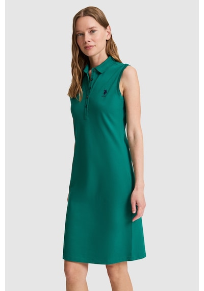 U.s. Polo Assn. Kadın Koyu Yeşil Elbise Örme 50323571-vr079 Koyu Yesıl