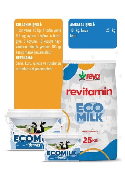Revitamin Eco Milk Vitamin Mineral Premiks 25 Kg Kraft