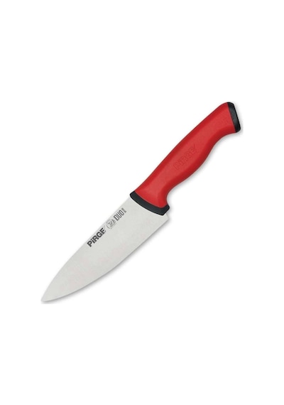 34159 Duo Şef Bıçağı 16 Cm - Kırmızı Kaymaz Sap Çok Renkli