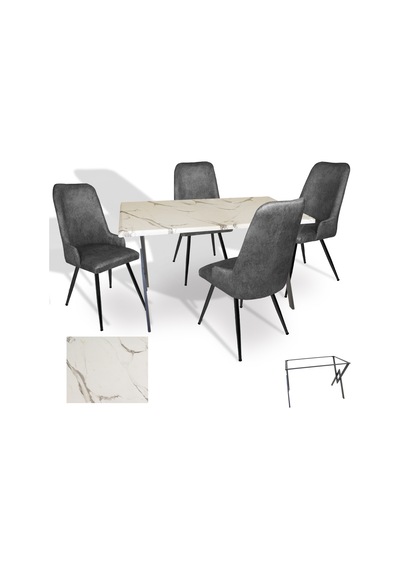 Anemon - Çırağan Masa Takımı Werzalit, Allzalit, Vermodin Tabla 80x120 - Afyon Mermer - Füme Çok Renkli Anemon - Çırağan Masa Takımı Werzalit, Allzalit, Vermodin Tabla 80x120 - Afyon Mermer - Füme Çok Renkli