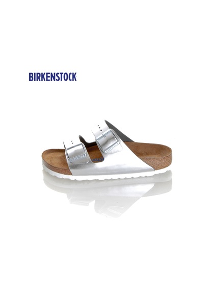 Metallıc Metalıc Sılver Terlik Kadın Birkenstock 1005961 Arızona Nl Bırkenstock Metallıc Sılver Metallıc Metalıc Sılver Çok Renkli