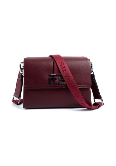 Silver Polo Sp1009 Kadın Çapraz Çanta Düz Bordo-bordo