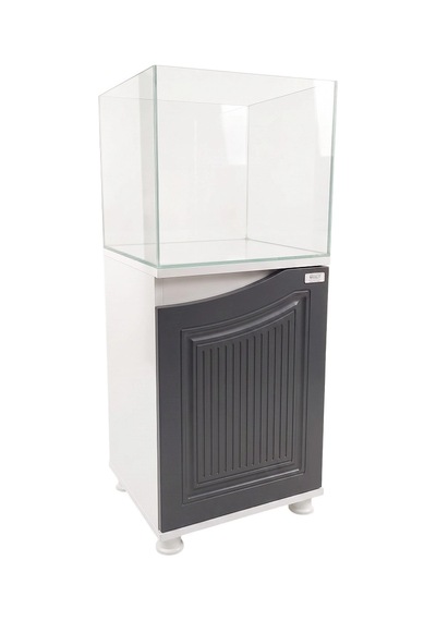 Kanki Pet 40 Cm Ultra Clear Nano West Seri Mobilyalı Akvaryum Antrasit 64 Litre