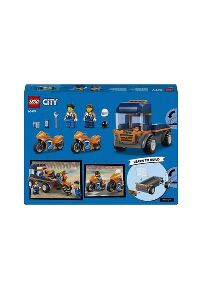 Lego 4 Yaş Ve Üzeri Çocuklar İçin Motosiklet Taşıyıcı Set - 2 Minifigür İçeren