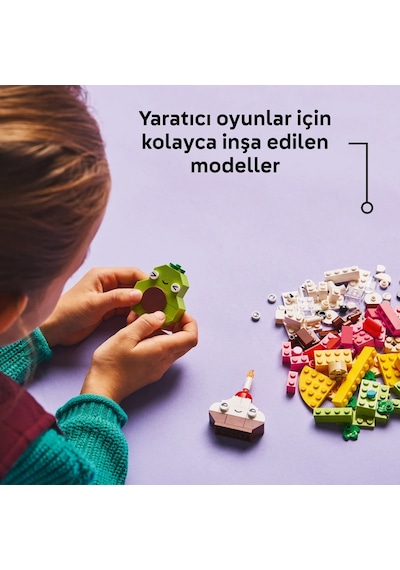 LEGO® Classic Yaratıcı Yiyecek Arkadaşlar 11039 - 4 Yaş ve Üzeri Çocuklar için Yaratıcı Oyuncak Yapım Seti (150 Parça)