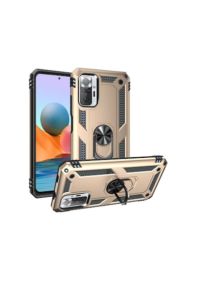 Xiaomi Redmi Note 10 Pro Yüzüklü Standli Vega Kilif Ekran Koruyu 510330651