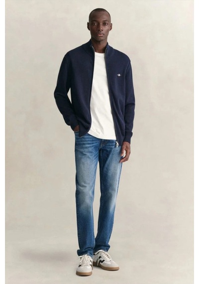 Gant Erkek Lacivert Regular Fit Fermuarlı Hırka-24669