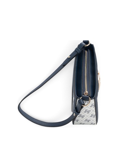 Silver & Polo Silver Polo Beyaz - Lacivert Monogram Kadın Çapraz Çanta Sp1132