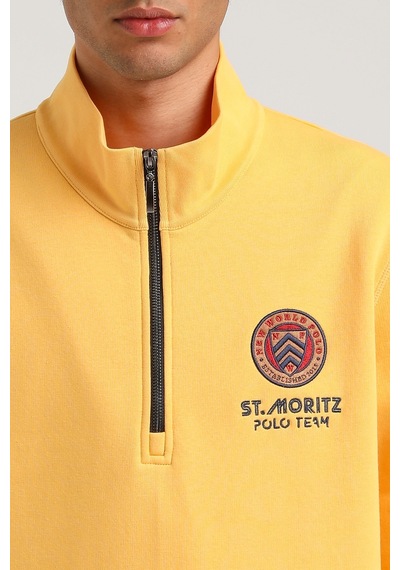 New World Polo Hardal Slim Fit Half-zip Sweatshirt 23fwm64064-hardal Hardal