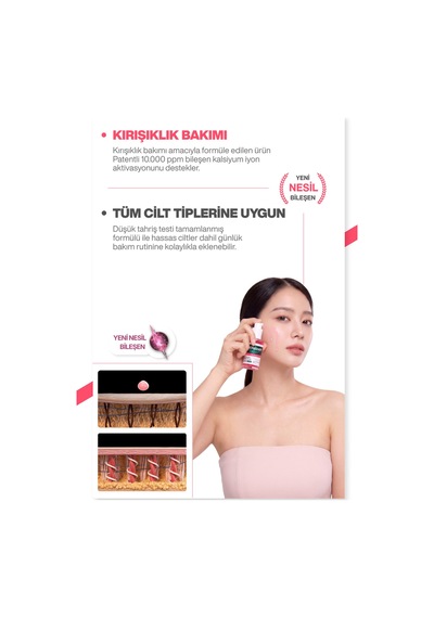 Kırışıklık Karşıtı Sıkılaştırıcı Calcıum + B12 İçerikli Serum 30ml