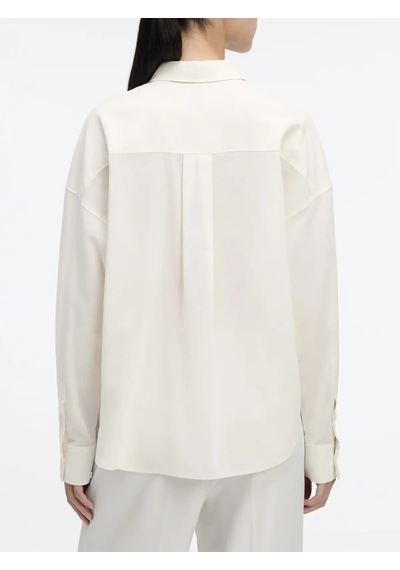 Calvin Klein Cotton Voıle Ls Shır Kadın Beyaz Gömlek