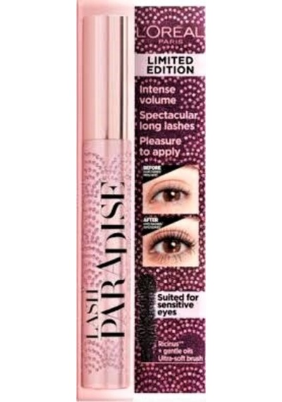 L'Oréal Paris Lash Paradise Maskara 01 Siyah Hint Yağı Ile Zenginleştirilmiş Siyah Hacim Maskara