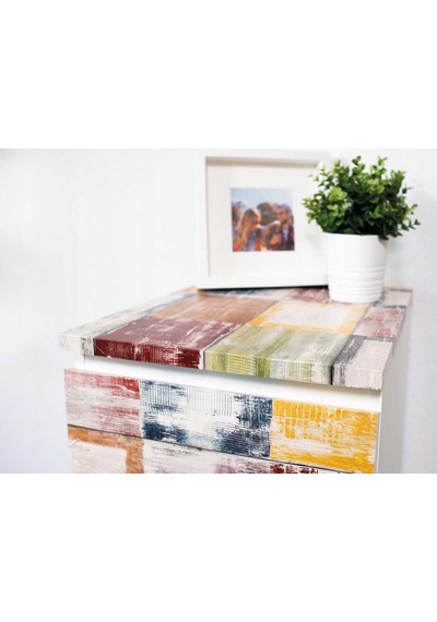D-c-fix 176-0576 Bahia Çok Renkli Ahşap Desen Yapışkanlı Folyo 45 Cm X 1 Mt