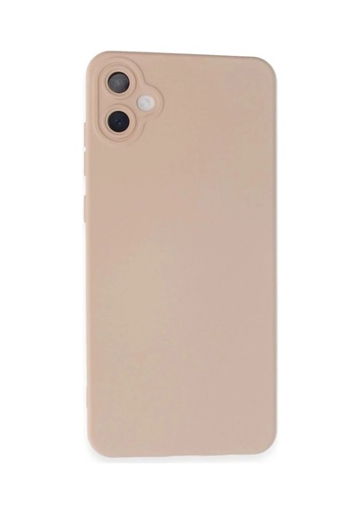 Samsung Galaxy A05 Kılıf Nano İçi Kadife Silikon - Pudra