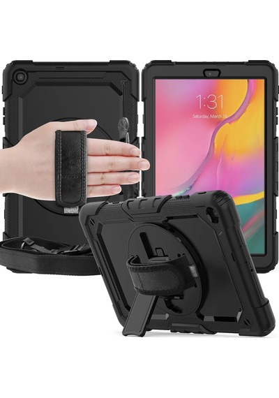 Cosmotex Newface Samsung Galaxy T510 Tab A 10.1 Kılıf Pars Tablet Kapak - Siyah