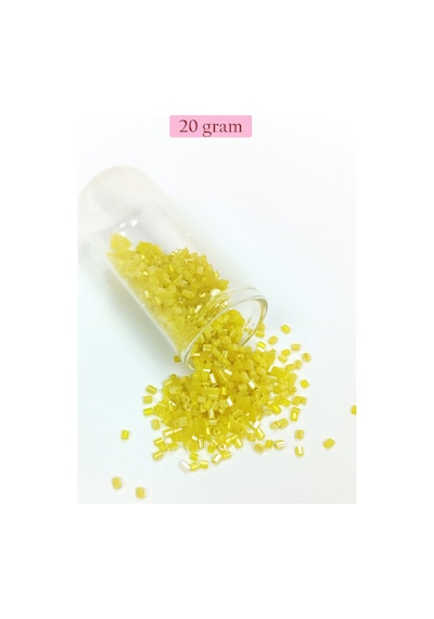 Kesme Cam Boncuk 2mm - 4 Renk - Toplam 80 Gram - Bnc443