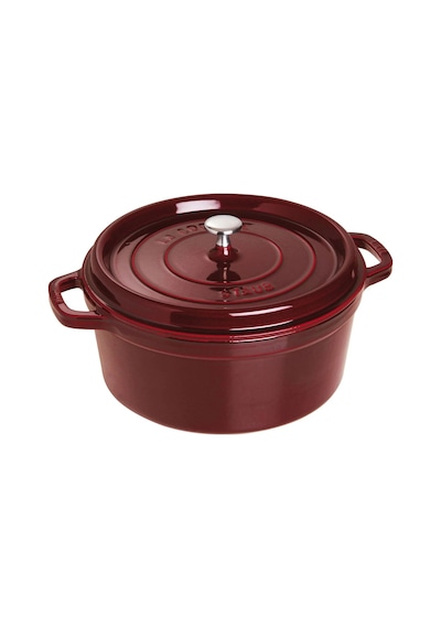 Staub 405093620 Yuvarlak Döküm Tencere Bordo 28 CM