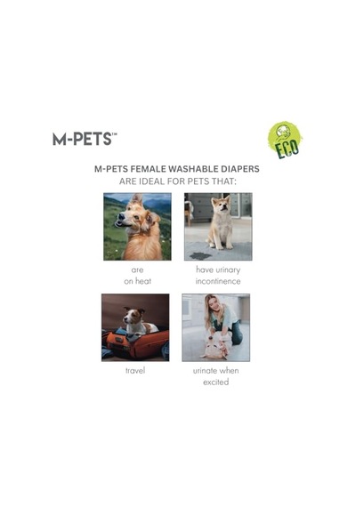M-pets Dişi Köpekler İçin Yıkanabilir Külot M
