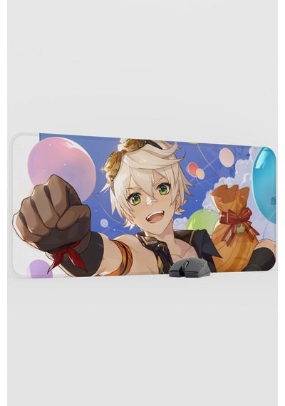 Bennett Genshin Impact Anime Gacha V4 - 90x40 Xxl Gaming Mouse Pad Fare Altlığı
