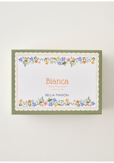 Bella Maison Bianca New Bone 2'li Kahve Fincanı Seti 160 Cc Çok Renkli