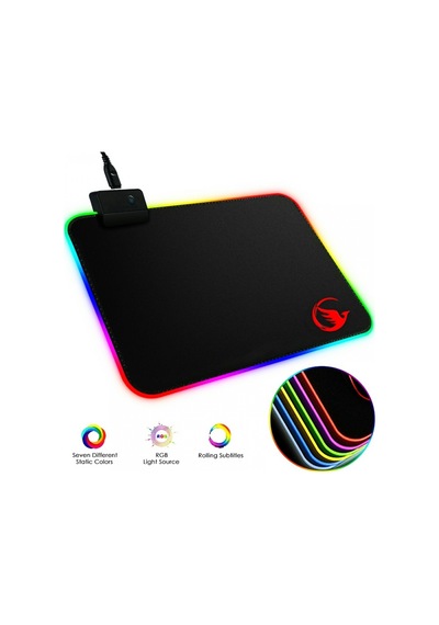 J-Tech J-25 Rgb Işıklı Oyuncu Mouse Pad Kaymaz Taban 25-30Cm