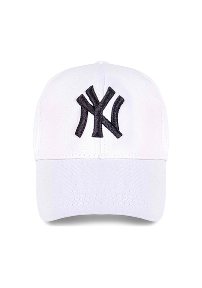 Unisex 2'li Set Haki ve Beyaz Renk Ny New York Beyzbol Şapka - Unisex Haki - Beyaz