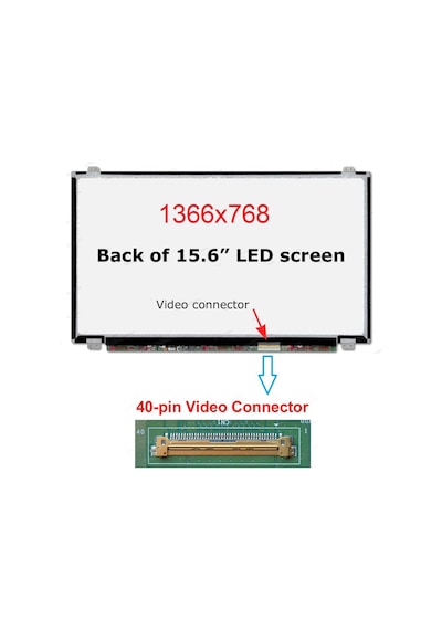 Asya.Depo Lenovo Uyumlu G505S Touch Ekran 15.6 Slim 40 Pin Panel