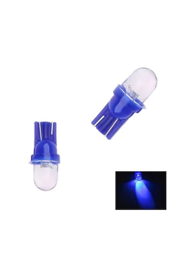 Carub 12V T10 Dipsiz Ampul Led Araç İçi Aydınlatması Tavan Ayak Bagaj Lambası Mavi 2li Set BR0400107